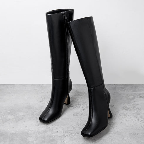 DAMEN-KNIEHOHE STILETTO-STIEFEL | FÜR ABEND-TRAGEN