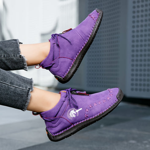 EINFARBIGE STIEFELETTEN FÜR DAMEN