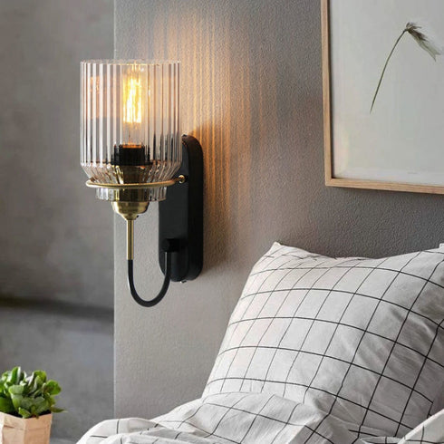 Retro-Glas-Wandleuchte für stilvolle Eleganz