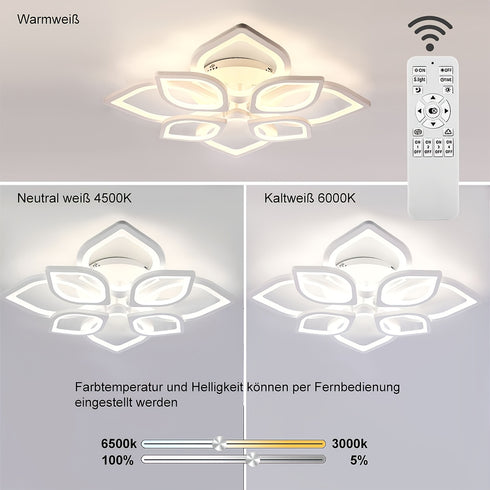 LED-Deckenleuchte | dimmbares modernes Design für Kinderzimmer und Schlafzimmer