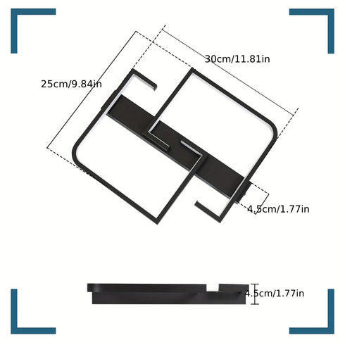 LumaGlow LED-Deckenleuchte - 19W, Warmweiß 3000K, Modernes Design für Küche, Schlafzimmer, Wohnzimmer - Einfache Montage, Energieeffizient