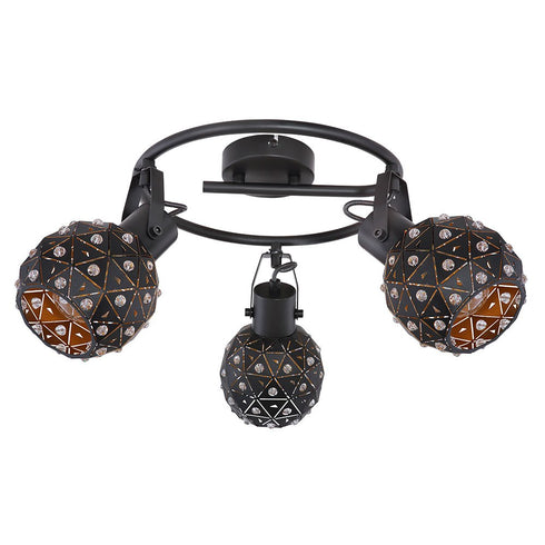 Solvi LED Deckenleuchte 3-flammig E27 Spot | Verstellbar