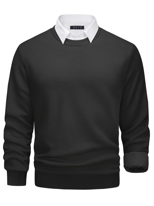 Valdron Herren Rundhals Sweatshirt Fleece Basic