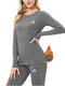 Damen Thermounterwäsche-Set | Langarm und Hose mit Fleece-Innenfutter