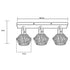 Ingrid 3-Flame pendant light – Nordic ceiling lamp hemp