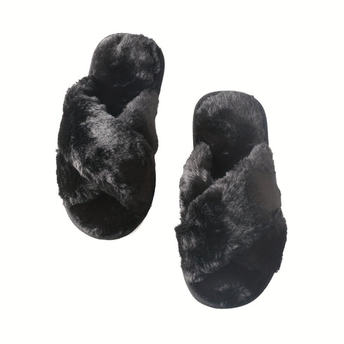 Winter Damen Flauschig Hausschuhe