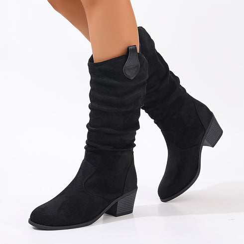 ELEGANTE WESTERN-STIEFEL FÜR FRAUEN – KNÖCHELHOHE ALL-SEASON-KOMFORT-SLIPPER