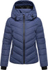 Liora Damen Winter-Steppjacke mit abnehmbarer Kapuze