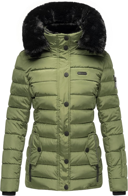Lorelei Damen Winter Steppjacke mit abnehmbarer Kapuze