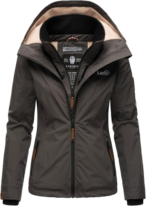 Seren Damen Winter leicht Übergangsjacke mit Kapuze