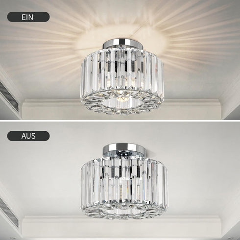Alina Crystal Chandelier Ceiling Light K9 E27