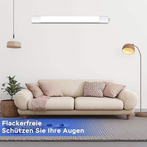 Serena LED Feuchtraumleuchte 120 cm 36W IP65 | Shiraki