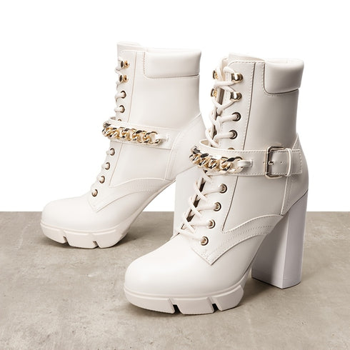 DAMEN-KAMPFSTIEFELETTEN | MODISCHE STIEFELETTEN