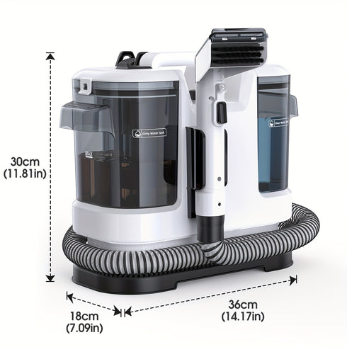 Teppich- & Polster-Spot-Cleaner | tragbar, Dual-Wassertank, kraftvolle Saugkraft