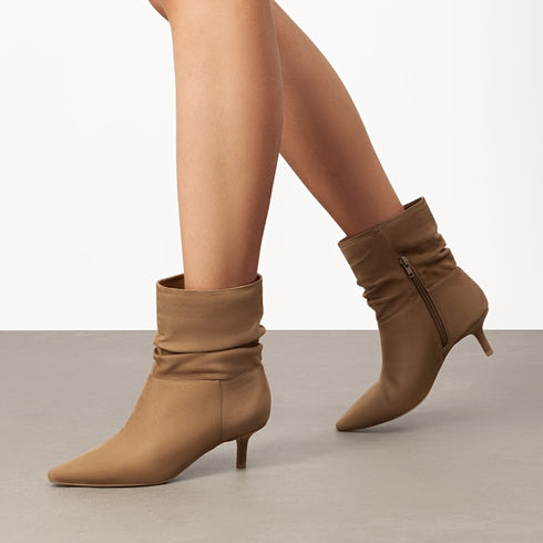 STIEFELETTEN MIT SPITZER ZEHENPARTIE FÜR DAMEN, MIT MITTELHOHEM SCHAFT