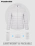 Trendige Damen Pufferjacke – Leichtes Design, gestepptes Muster und Vier praktische Taschen