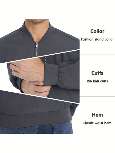 Stravonix Herren Windjacke Outdoorjacke winddichtes Licht