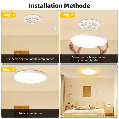 Modern LED Deckenleuchte Ultra Slim Dimmbar Energieeffizient