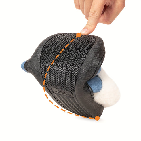 Damen Flauschige Slip-On Hausschuhe