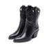 DAMEN COWBOY-STIEFEL - BESTICKTE ANKLE-BOOTS MIT BLOCKABSATZ