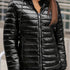 Damen glänzende Daunenjacke | winddicht