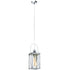 Ingrid Pendelleuchte Retro Laterne Glas & Chrom | Shiraki