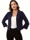 Damen Open-Front Blazer mit ¾-Ärmeln | Elegant & Chic