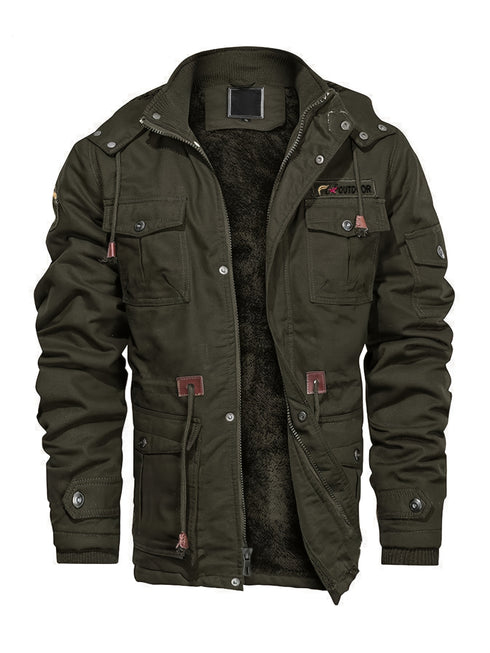 Magnovar Herren Winterjacke Fleecegefüttert Winddicht Warm