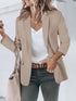 Eleganter Tweed Blazer Damen | Einzelknopf Langarm Entspannte Passform