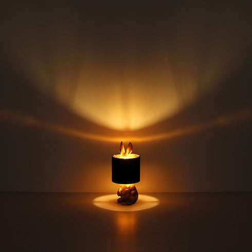 Kaninchen Tischlampe Gold | Nachtlicht für Kinderzimmer
