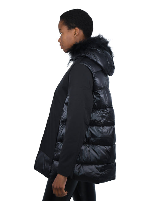 DAMEN WINTERPARKA MIT KAPUZE UND ECHTEM PELZ | NYLONMATERIAL