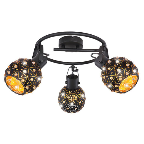 Solvi LED Deckenleuchte 3-flammig E27 Spot | Verstellbar