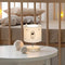 Baby-Tischlampe Baumwolle und Holz | sanftes Nachtlicht für Babyzimmer