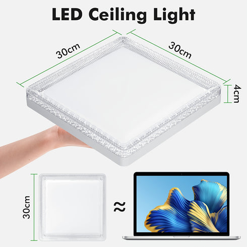 LED Deckenleuchte Quadratisch 48 W Flach Design