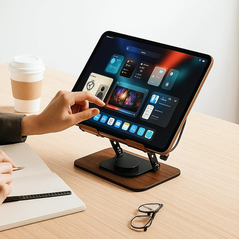 360° Drehbarer Leseständer | höhen- und neigungsverstellbar Metallrahmen