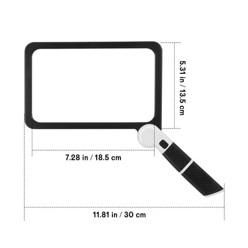 Leselupe 5× groß |faltbare Handlupe für Bücher