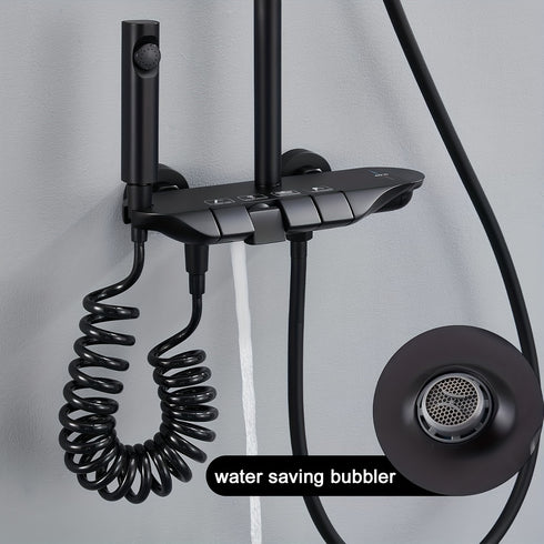 Kuromori – Luxus Duschsystem mit 40°C Thermostat & Spa-Erlebnis