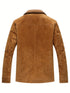 Helvorn Herren Suede Winterjacke – abnehmbarer Kragen warm
