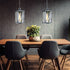 Ingrid Pendelleuchte Retro Laterne Glas & Chrom | Shiraki