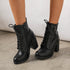 DAMEN COMBAT BOOTS I HIGH HEELS