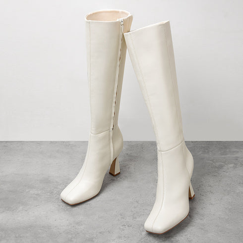 DAMEN-KNIEHOHE STILETTO-STIEFEL | FÜR ABEND-TRAGEN