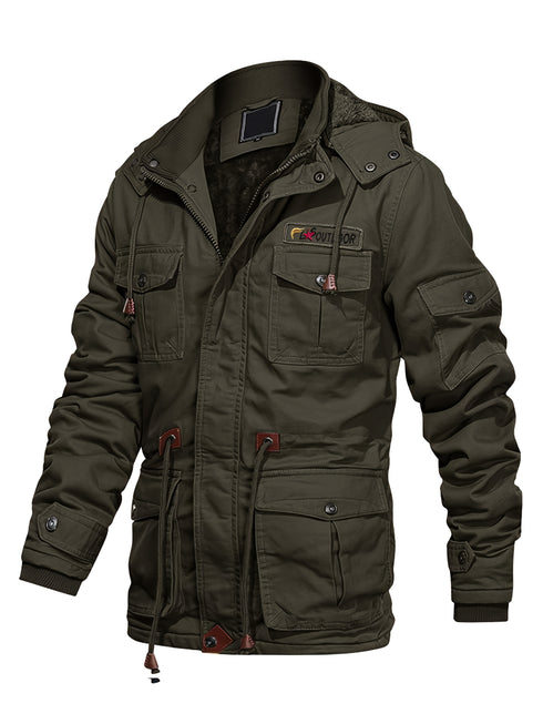 Magnovar Herren Winterjacke Fleecegefüttert Winddicht Warm