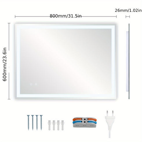 Lunaris | LED Badezimmerspiegel Dimmbar mit Beleuchtung