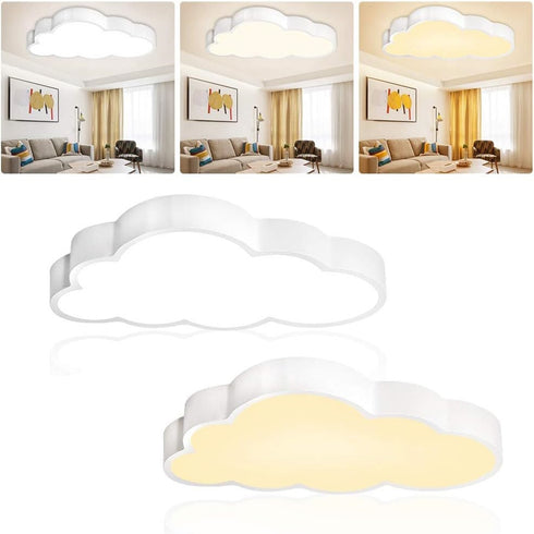 LED Deckenleuchte 48 W Ultrathin Wolken-Design dimmbar