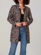 Aurelia Damen Cardigan mit Leopardenmuster – warmer V-Ausschnitt & Club-freizeitlook | Shiraki