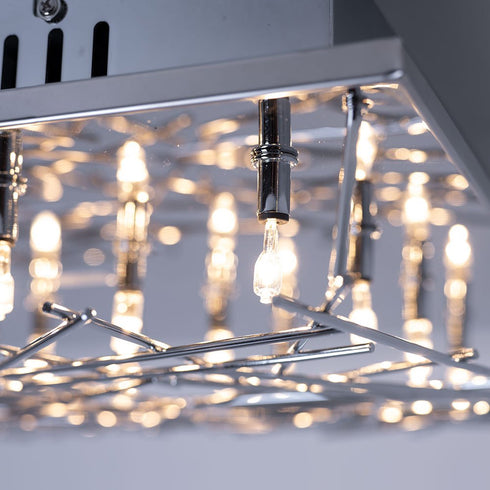 Tove LED Deckenlampe 16x G4 Chrom & Metall | Shiraki