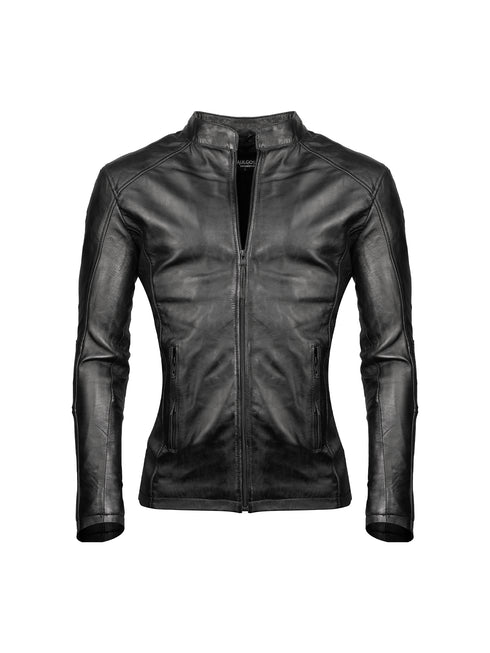 Vortexor Herren Lederjacke – echtes Lammleder sportlich