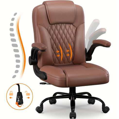 Sebastian | Ergonomischer Bürostuhl aus Kunstleder Verstellbar