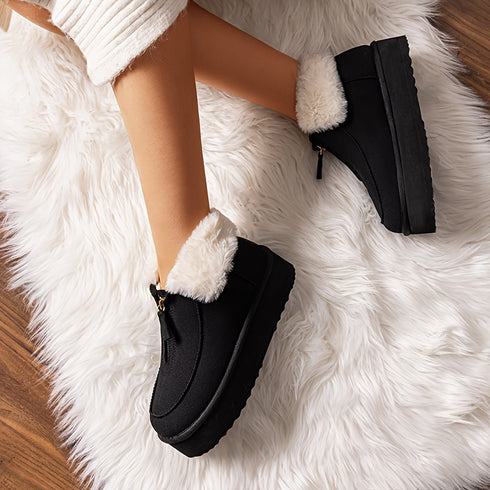 DAMEN-MINI-SCHNEESTIEFEL MIT ANTI-RUTSCH-SOHLE FÜR WINTER, INDOOR & OUTDOOR