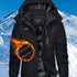 Damen Winter Skijacke mit Fleecefutter & abnehmbarer Kapuze